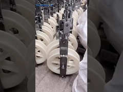 508mm Line Fittings Mc Νάιλον Conductor Pulley Stringing Block με τρεις τροχούς Νάιλον