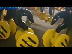 Δύο πλευρικά αγκάθια ράβδος μπλοκ αντιστατικό φορητό ατσάλι ανύψωσης ηλεκτρικό ανυψωτήρα μπλοκ τροχαλία